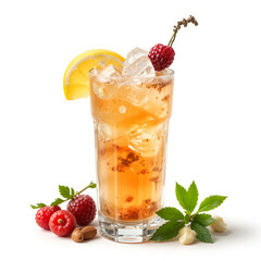Clear Pixel Picture of Cape Codder Cocktail Isolated on White Background