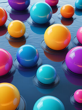 Abstract liquid vibrant colours, very colourful, ray tracing, unity URP shaders