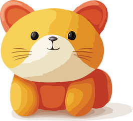 teddy bear toy vector art