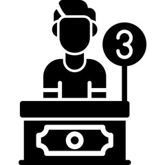 Bank Teller Icon