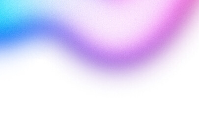Purple pink blue color grainy gradient shape transparent background. Abstract color gradient cutout on transparent background. Vibrant grungy, noise texture effect