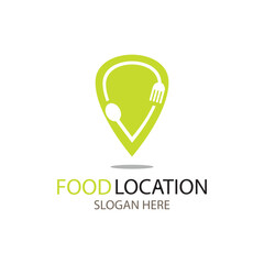 food location logo design template