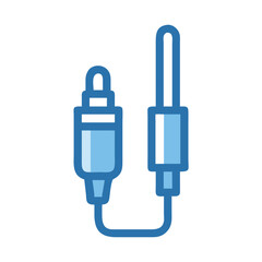 Audio Jack Plug Connector Icon Design