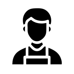 Barista Male Coffee Avatar Icon Design