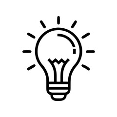 Bright Business Idea Innovation Icon Design
