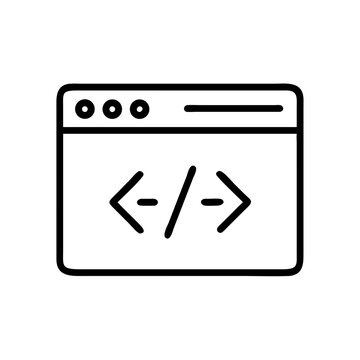 Coding Web Interface Icon Design

