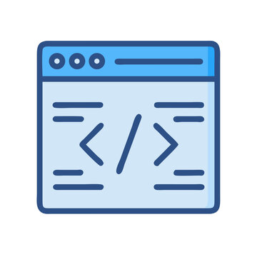 Coding Web Interface Icon Design

