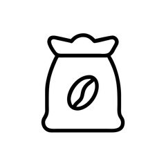 Coffee Bean Sack Icon Design