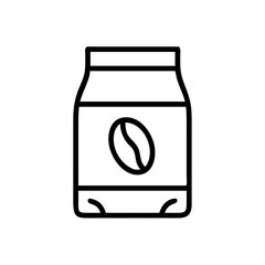 Coffee Powder Pack Icon Design