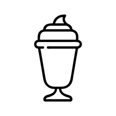 Coffee Sundae Cup Icon Design