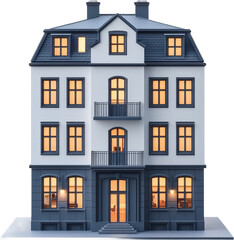 Fototapeta premium Elegant European Style Multi-story Building