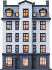 Obraz premium Classic European Apartment Building Facade
