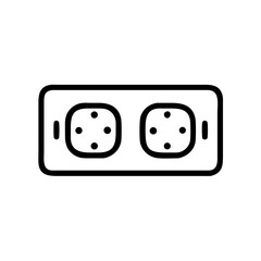 Dual Socket Power Panel Icon Design