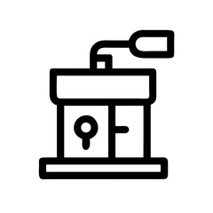Electric Coffee Grinder Icon Design

