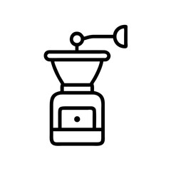 Electric Coffee Grinder Icon Design

