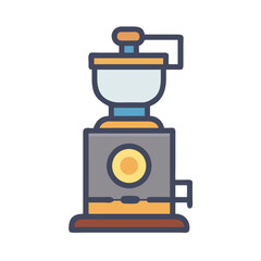 Fototapeta premium Electric Coffee Grinder Icon Design