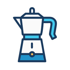 Electric Moka Kettle Icon Design
