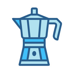 Electric Moka Kettle Icon Design