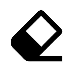 Eraser Correction Tool Icon Design
