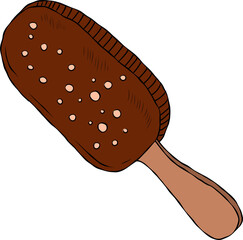  Chocolate ice cream drawing.