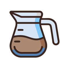 French Press Coffee Maker Icon Design