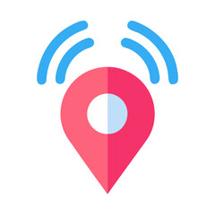 GPS Location Signal Icon Design
