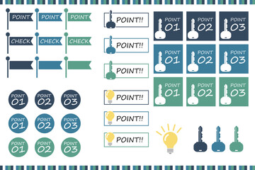 ポイント＆チェックのアイコンセット2