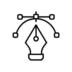 Ink Pen Drawing Tool Icon Design