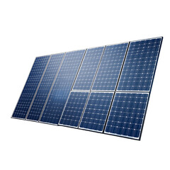 Isolated solar panels isolated on white background