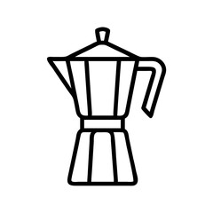 Moka Pot Kettle Coffee Icon Design