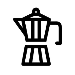 Moka Pot Kettle Coffee Icon Design
