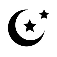 Moon and Stars Symbols Icon Design