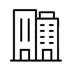 Office Building Towers Architecture Icon Design