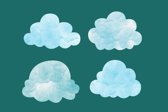 cloud computing icon on blue background