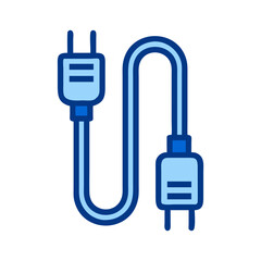 Power Cable Connector Icon Design