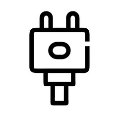 Power Cable Connector Icon Design