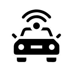 Self-Driving Car Icon Design