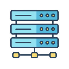 Server Data Hub Icon Design
