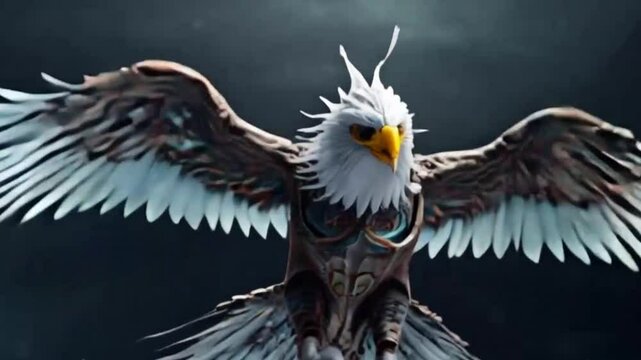 Bird eagle fly  , ai generative