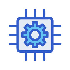 Obraz premium Settings Gear Chip Icon Design