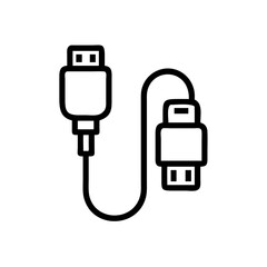 USB Cable Splitter Icon Design