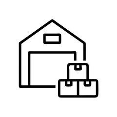 Obraz premium Warehouse Logistics Icon Design