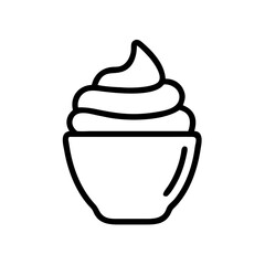 Whipped Cream Coffee Icon Design