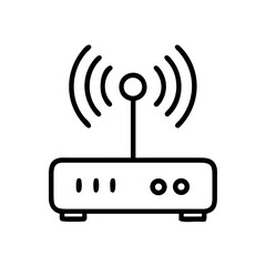 WiFi Internet Router Icon Design