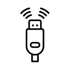 Wireless USB Adapter Icon Design