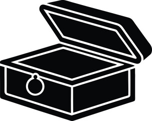 jewelry box vector icon.