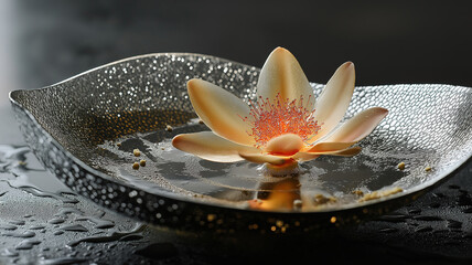 Fine dining at its best, an exquisitely plated culinary delight full of flavors and textures