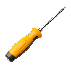 Fototapeta premium Yellow and black screwdriver isolated on white background 