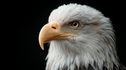 Majestic bald eagle's piercing gaze, symbol of strength and freedom, resonates with Indigenous Sovereignty Day and National Bird Day