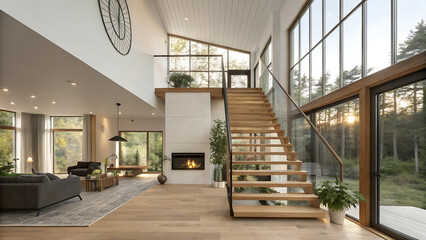Sweet interior of a modern house
